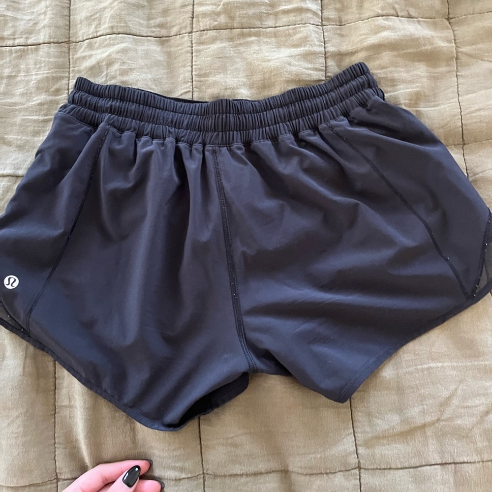 Black Lululemon Running Shorts Size 6